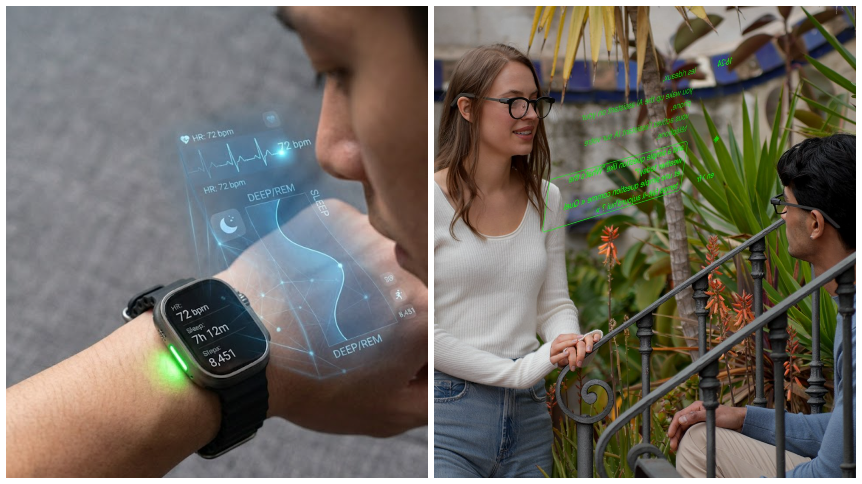 Smartwatch và kính AI MemoMind